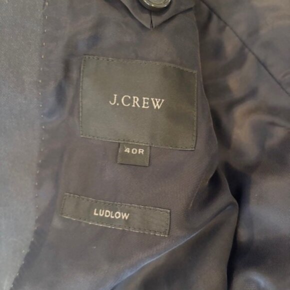 Men's J Crew Blue Blazer Size 40R - Picture 2 of 3